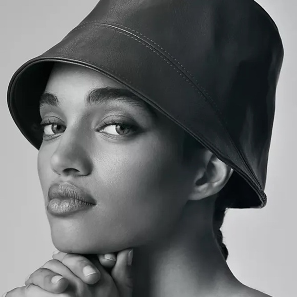 NWT Anthropologie Faux Ivory Bucket Hat - Picture 2 of 5